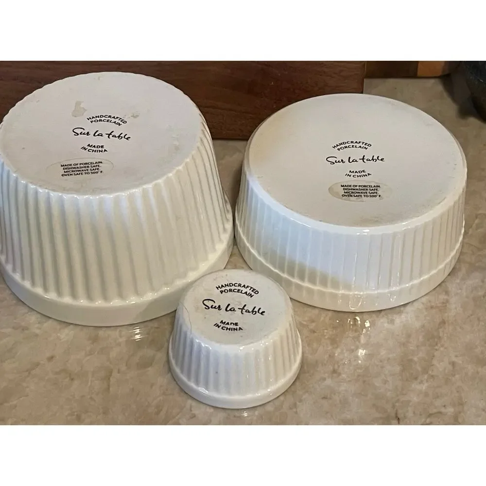 Sur La table set of 3 ramekins various sizes